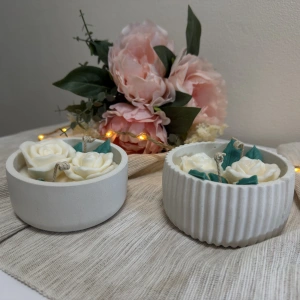 Svíčka s růžičkami - náhled 7