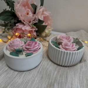 Svíčka s růžičkami - náhled 6