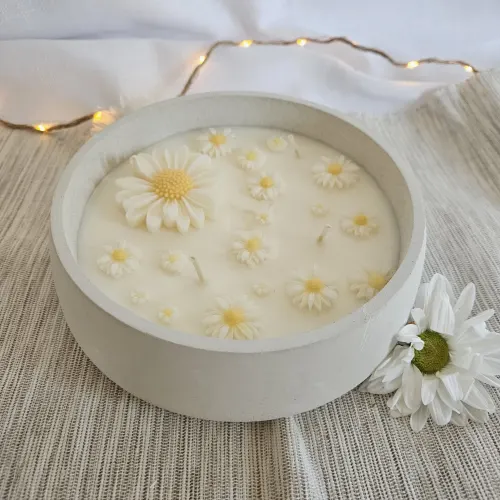 Kopretinový a sedmikráskový MIX - sójová svíčka L