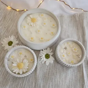 Kopretinový a sedmikráskový MIX - sójová svíčka L - náhled 3