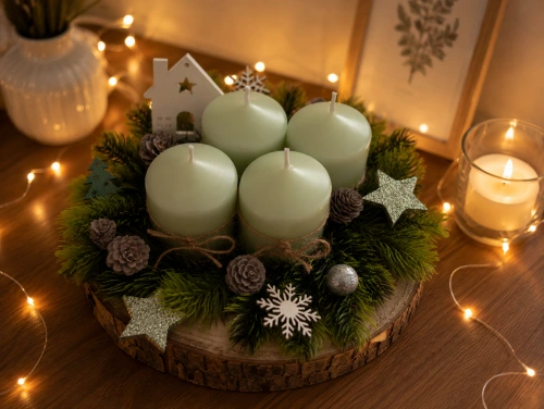 Mátová chaloupka - adventní svícen